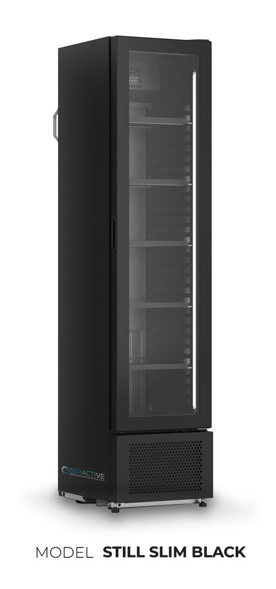 Vitrina en fred expositora model Still Slim Black